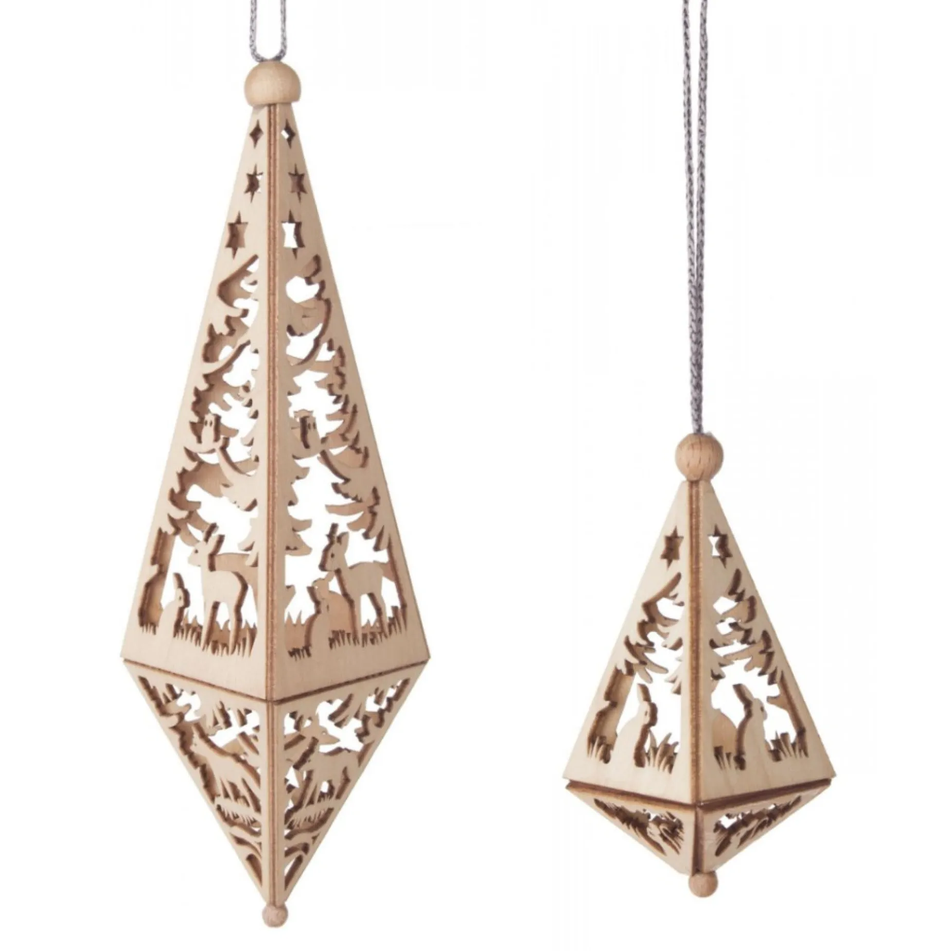 Erzgebirge Handarbeit Alpine Diamond Pair - Christmas Tree Decoration| All Tree Decorations