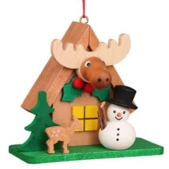 Christian Ulbricht Alpine Lodge - Snowman - Christmas Tree Decoration| All Tree Decorations
