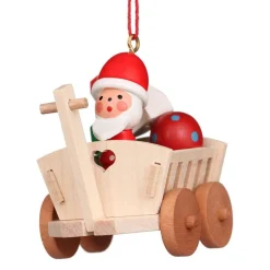 Christian Ulbricht Alpine Santa In Wagon - Christmas Tree Decoration| All Tree Decorations
