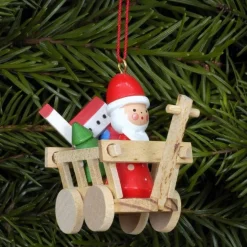 Christian Ulbricht Alpine Santa In Wagon - Christmas Tree Decoration| All Tree Decorations