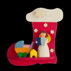 Graupner Angel In A Stocking (Baby & Pram) - Christmas Tree Decoration| All Tree Decorations