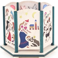 Erzgebirge Handarbeit Candle Holder - Fairytale Windows| Candleholders