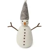 En Gry & Sif Christmas Figurine - Snowman (Grey) - Large| Felt Figurines