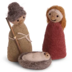 En Gry & Sif Christmas Figurines - Felt Nativity Set (11 Pieces)| Felt Figurines