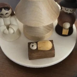 Paul Ullrich Christmas Pyramid (Medium)- Nativity (Natural)| Christmas Pyramids