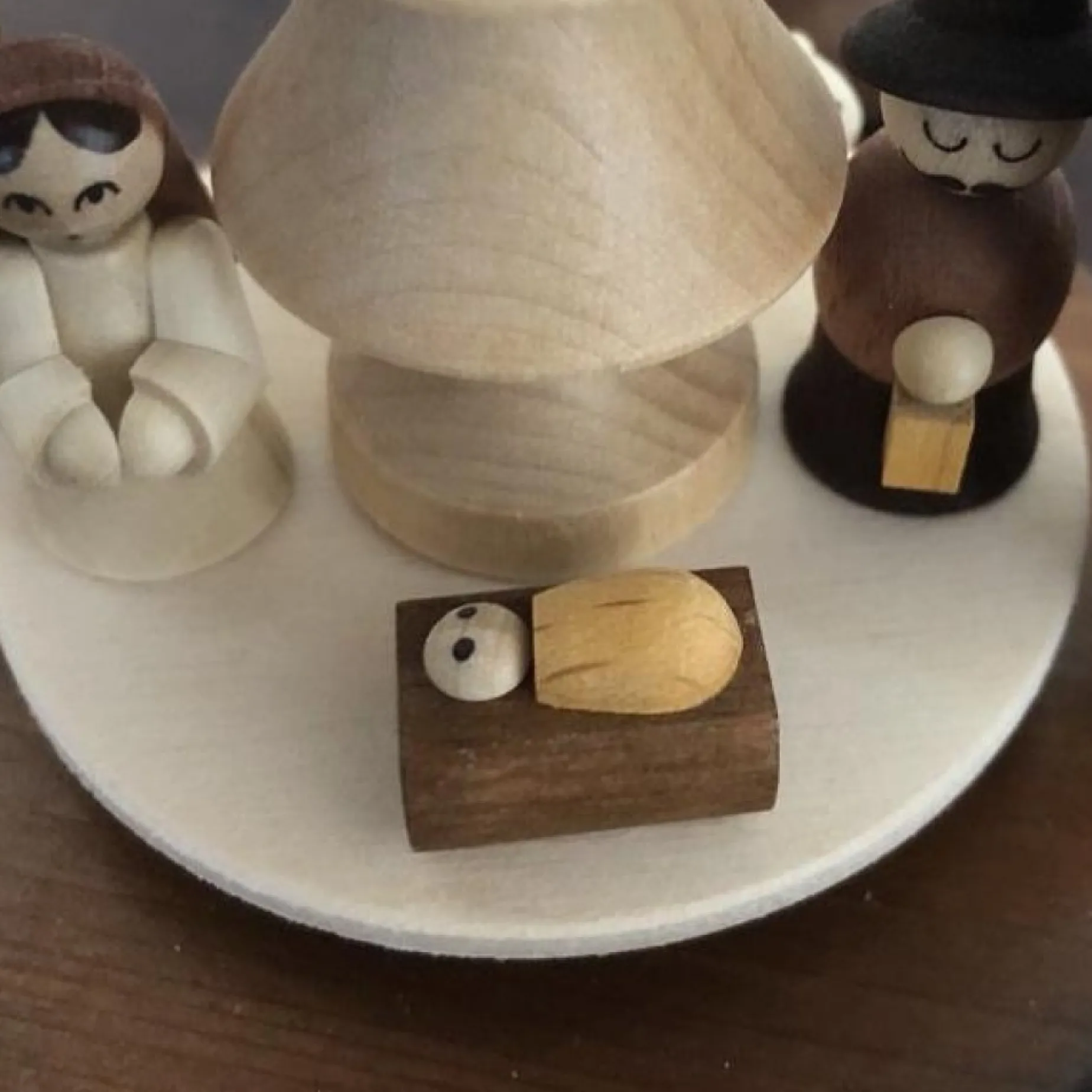 Paul Ullrich Christmas Pyramid (Medium)- Nativity (Natural)| Christmas Pyramids