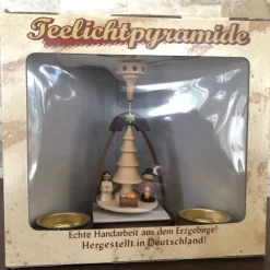Paul Ullrich Christmas Pyramid (Medium)- Nativity (Natural)| Christmas Pyramids