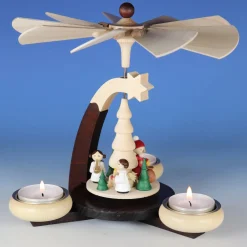 Paul Ullrich Christmas Pyramid (Medium)- Santa And Angels| Christmas Pyramids