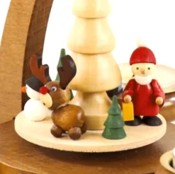 Paul Ullrich Christmas Pyramid (Medium)- Santa, Snowman And Reindeer| Christmas Pyramids