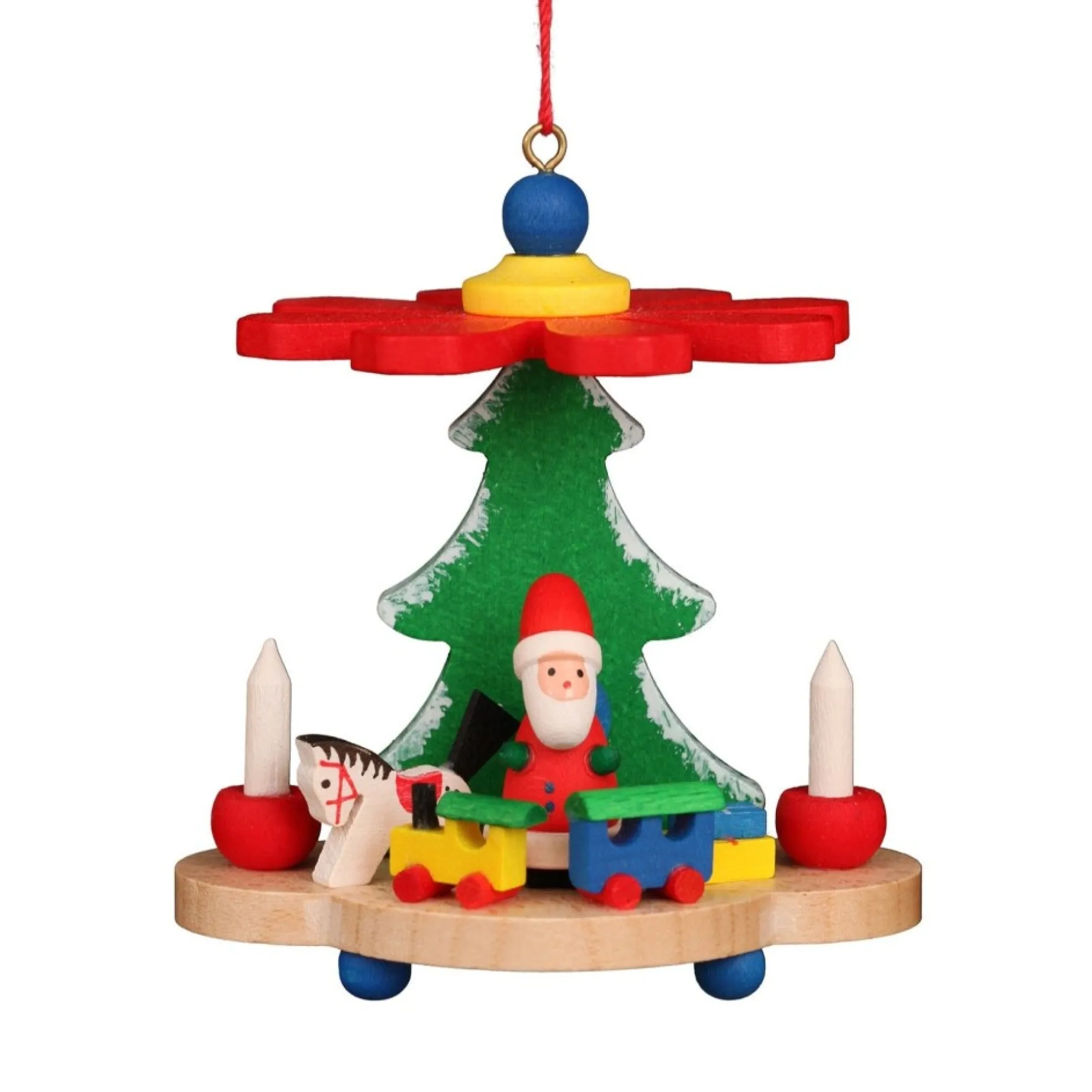 Christian Ulbricht Colorful Santa Pyramid - Christmas Tree Decoration| All Tree Decorations