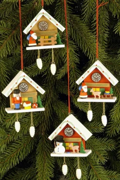 Christian Ulbricht Cuckoo Clock - Nutcracker Under Snow-Capped Roof - Christmas Tree Decoration| All Tree Decorations