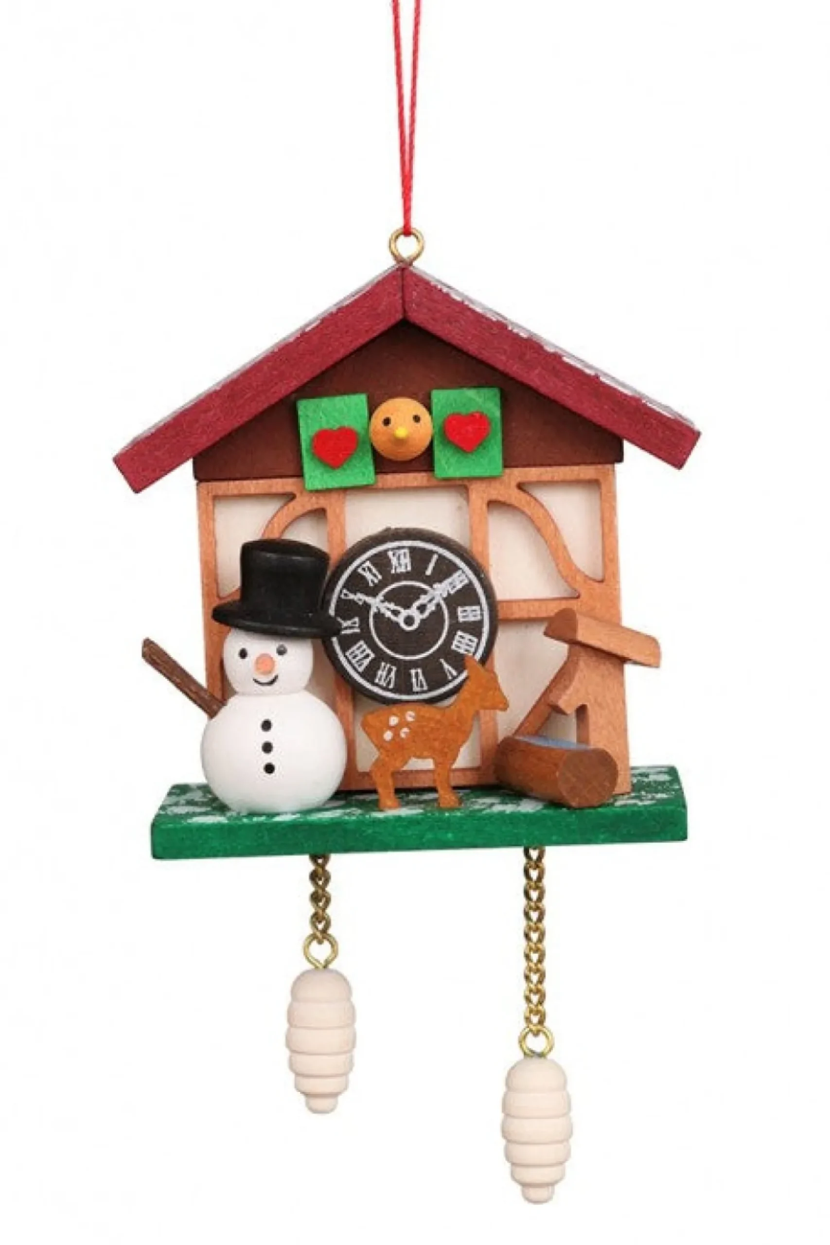 Christian Ulbricht Cuckoo Clock - Snowman'S Workshop - Christmas Tree Decoration| All Tree Decorations