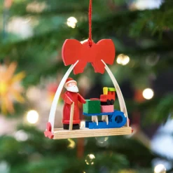 Graupner Dressed In A Bow - Christmas Tree Decoration - Rocking Horse Under The Tree| All Tree Decorations