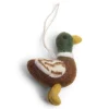 En Gry & Sif Fall Hanging Decoration - Dashing Duck| Felt Christmas Tree Decorations