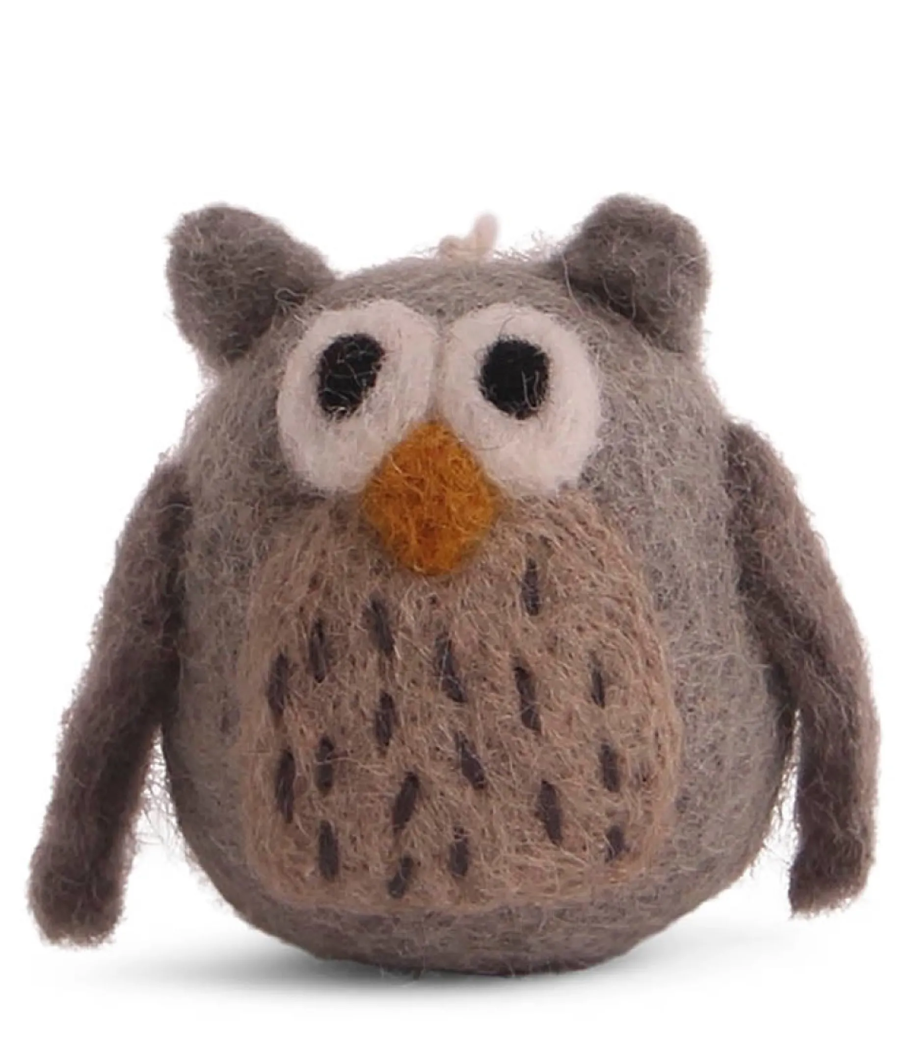 En Gry & Sif Fall Hanging Decoration - Owl (Mini)| Felt Christmas Tree Decorations