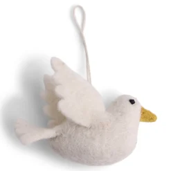 En Gry & Sif Felt Christmas Decorations - Two Turtle Doves (Pair)| Felt Christmas Tree Decorations