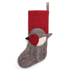 En Gry & Sif Felt Christmas Stocking - Bird| Christmas Stockings