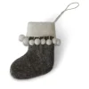 En Gry & Sif Felt Christmas Tree Decoration - Christmas Stockings With Pom-Poms| All Tree Decorations