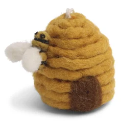 En Gry & Sif Felt Christmas Tree Decoration - Honey Beehive| Felt Christmas Tree Decorations