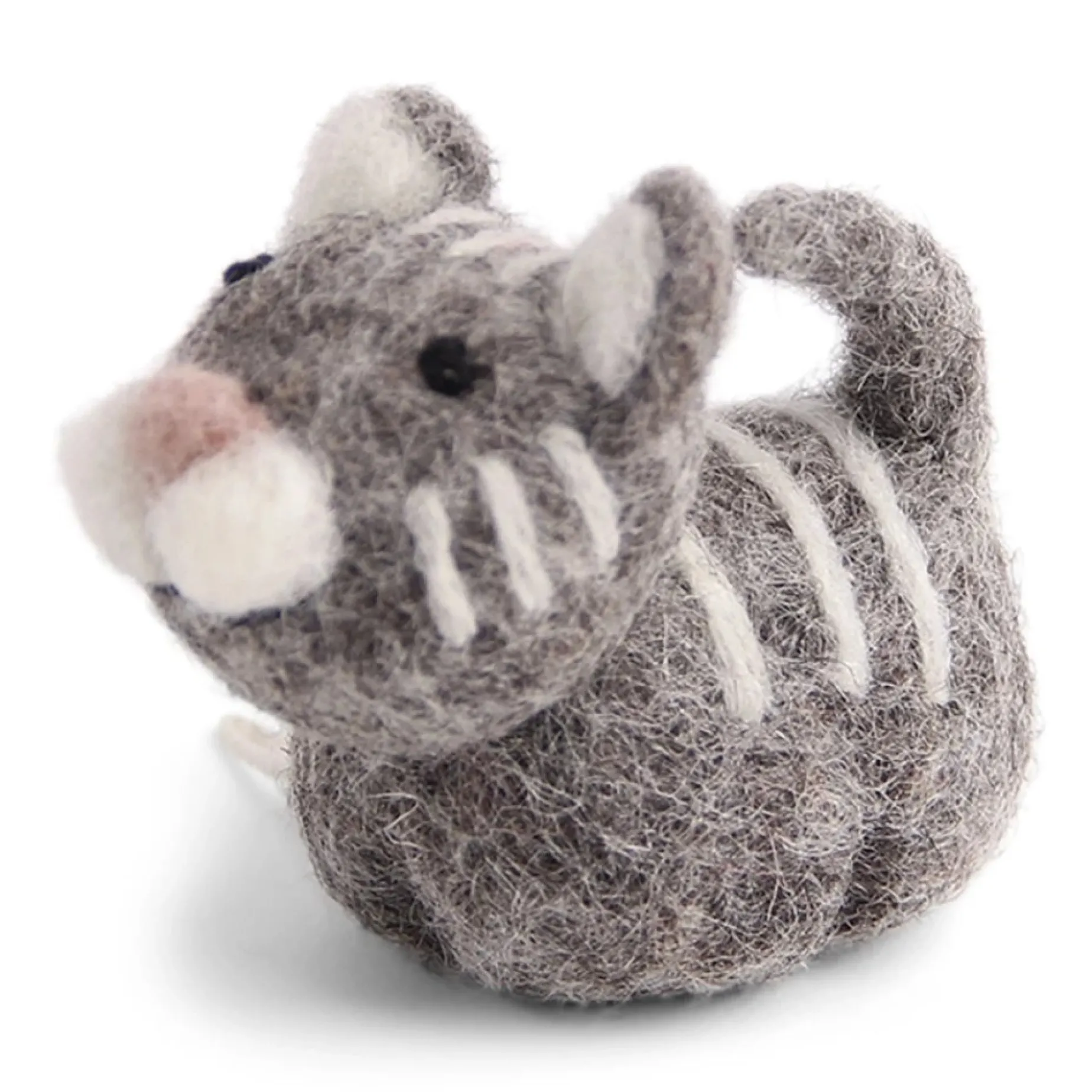 En Gry & Sif Felt Christmas Tree Decoration - Cat (Grey)| All Tree Decorations
