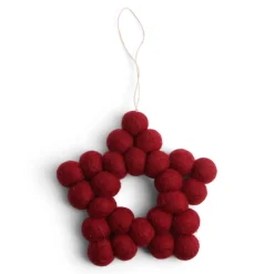En Gry & Sif Felt Christmas Tree Decoration - Bauble Star| All Tree Decorations