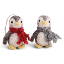 En Gry & Sif Felt Christmas Tree Decoration - Baby Penguin (Set Of 3)| Felt Christmas Tree Decorations
