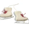 En Gry & Sif Felt Christmas Tree Decoration - Ice Skates (White)| All Tree Decorations