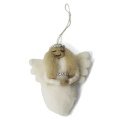 En Gry & Sif Felt Christmas Tree Decoration - Angel (Gloria)| Felt Christmas Tree Decorations
