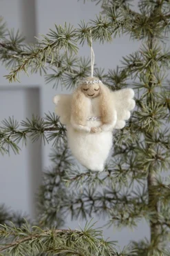 En Gry & Sif Felt Christmas Tree Decoration - Angel (Gloria)| Felt Christmas Tree Decorations