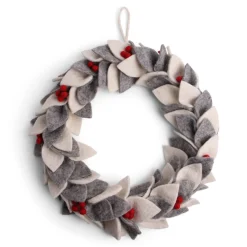 En Gry & Sif Felt Christmas Wreath - Large Winter Holly| Wreaths