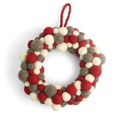 En Gry & Sif Felt Christmas Wreath - Large Baubles| Wreaths