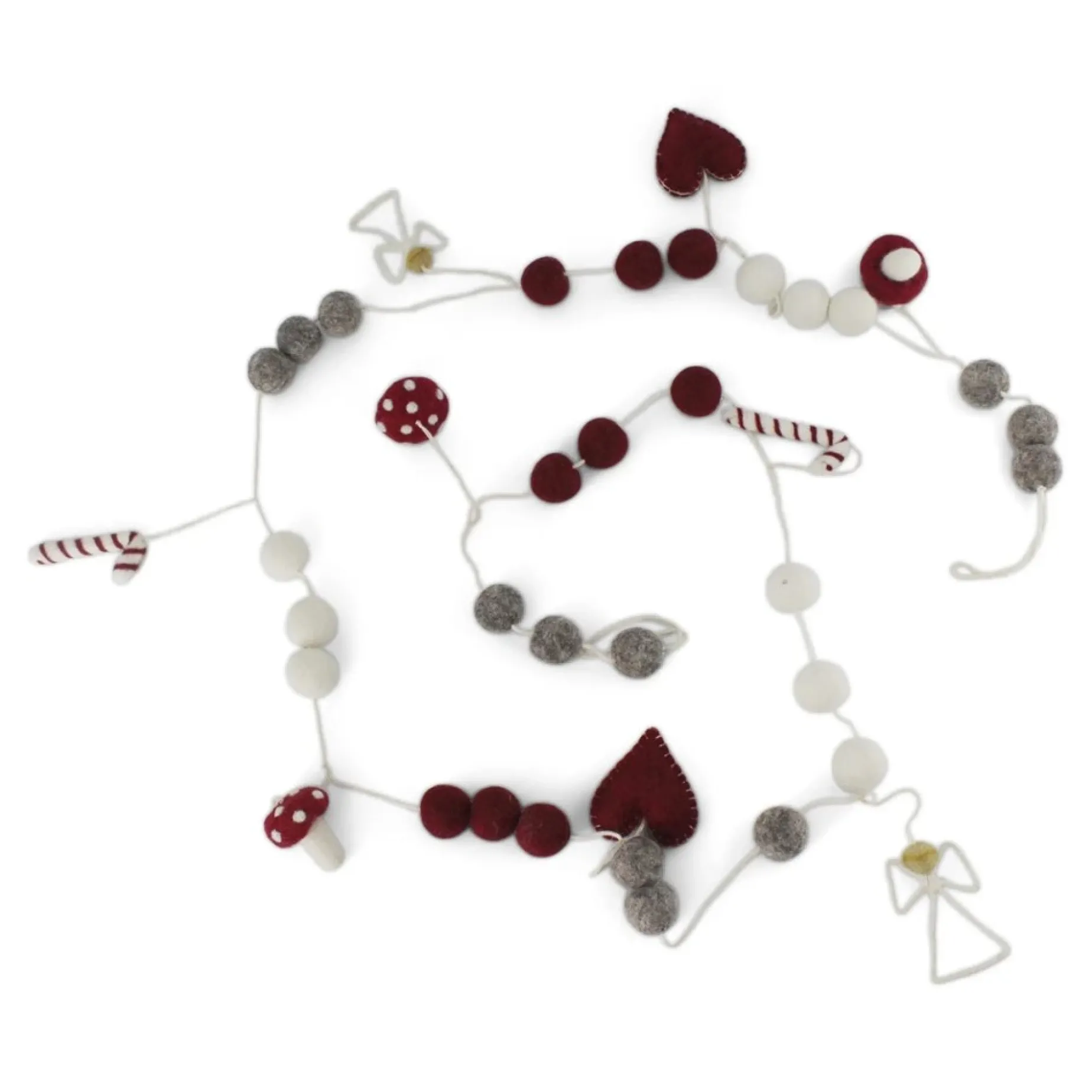 En Gry & Sif Felt Garland - Christmas Parade| Felt Christmas Tree Decorations