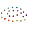 En Gry & Sif Felt Garland - Colorful Baubles| Felt Christmas Tree Decorations