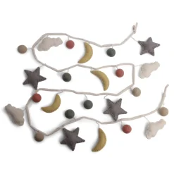 En Gry & Sif Felt Garland - Night Sky| Felt Christmas Tree Decorations