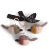 En Gry & Sif Felt Hanging Decoration - Colourful Finches (Mini Set Of 3) - Hanging Decorations| All Tree Decorations