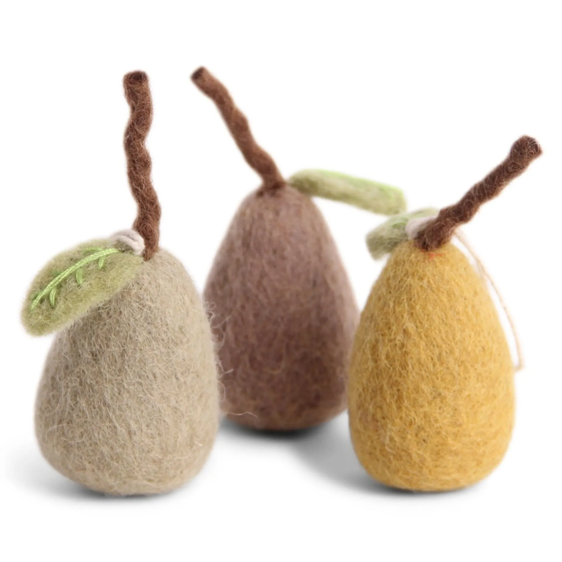 En Gry & Sif Festive Pears - Pastel (Set Of 3) - Hanging Decorations| All Tree Decorations