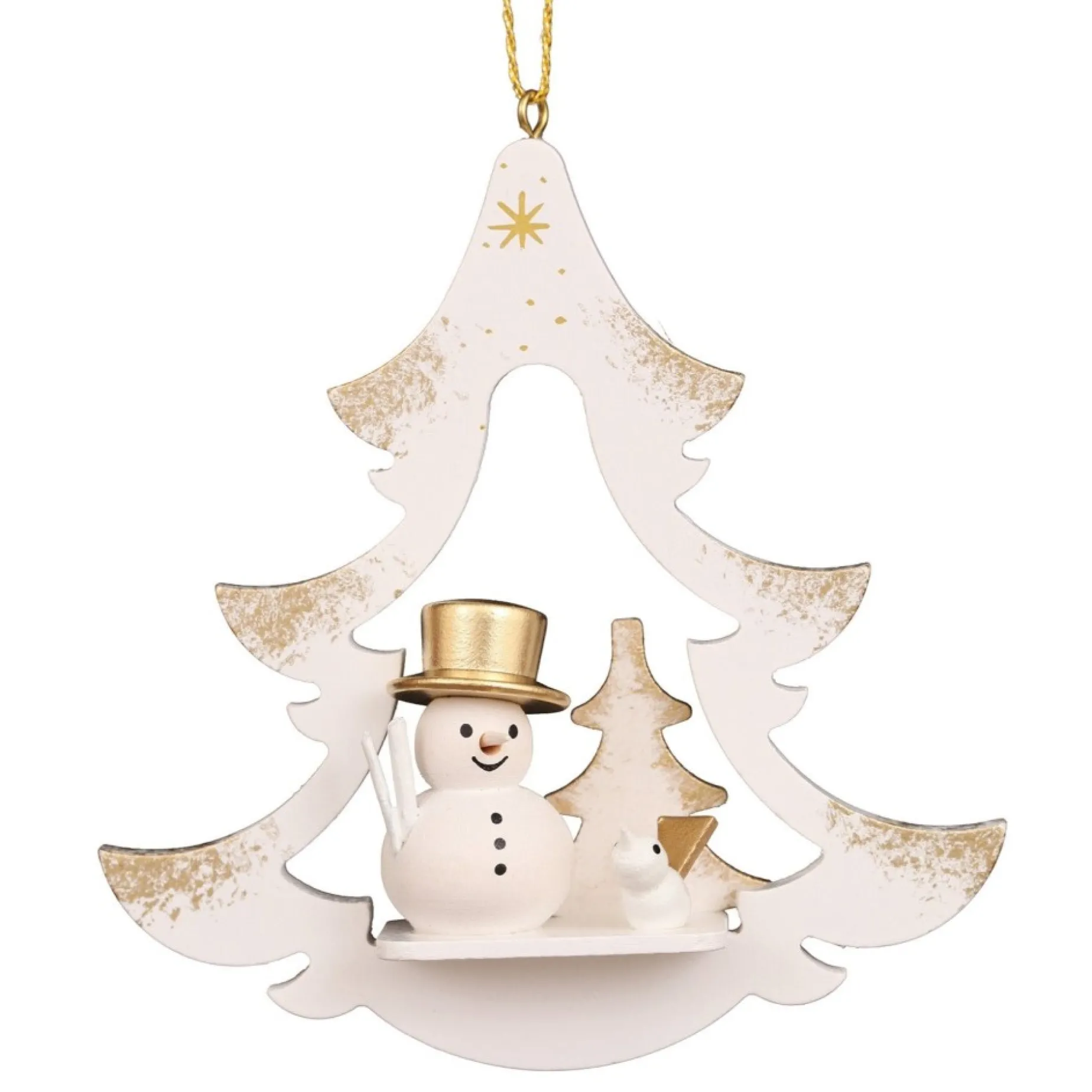 Christian Ulbricht Gilt Tree - Snowman - Christmas Tree Decoration| All Tree Decorations