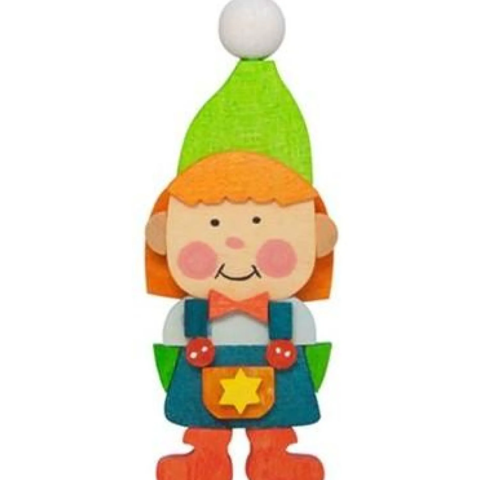 Graupner Gnome Children (Girl In Green) - Christmas Tree Decoration| All Tree Decorations