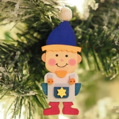 Graupner Gnome Children (Girl In Green) - Christmas Tree Decoration| All Tree Decorations