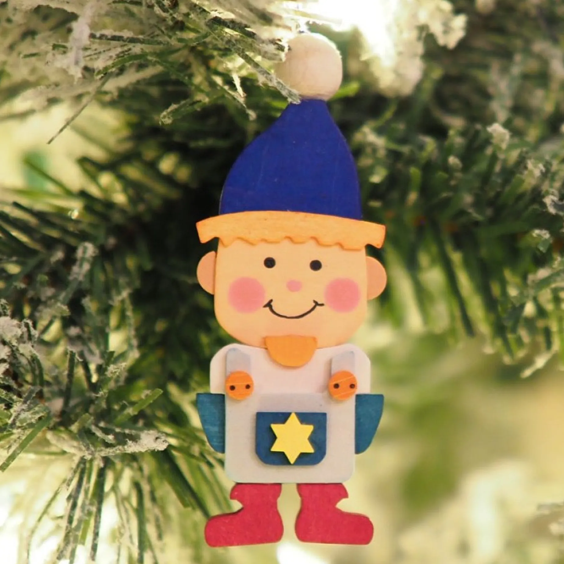 Graupner Gnome Children (Girl In Green) - Christmas Tree Decoration| All Tree Decorations