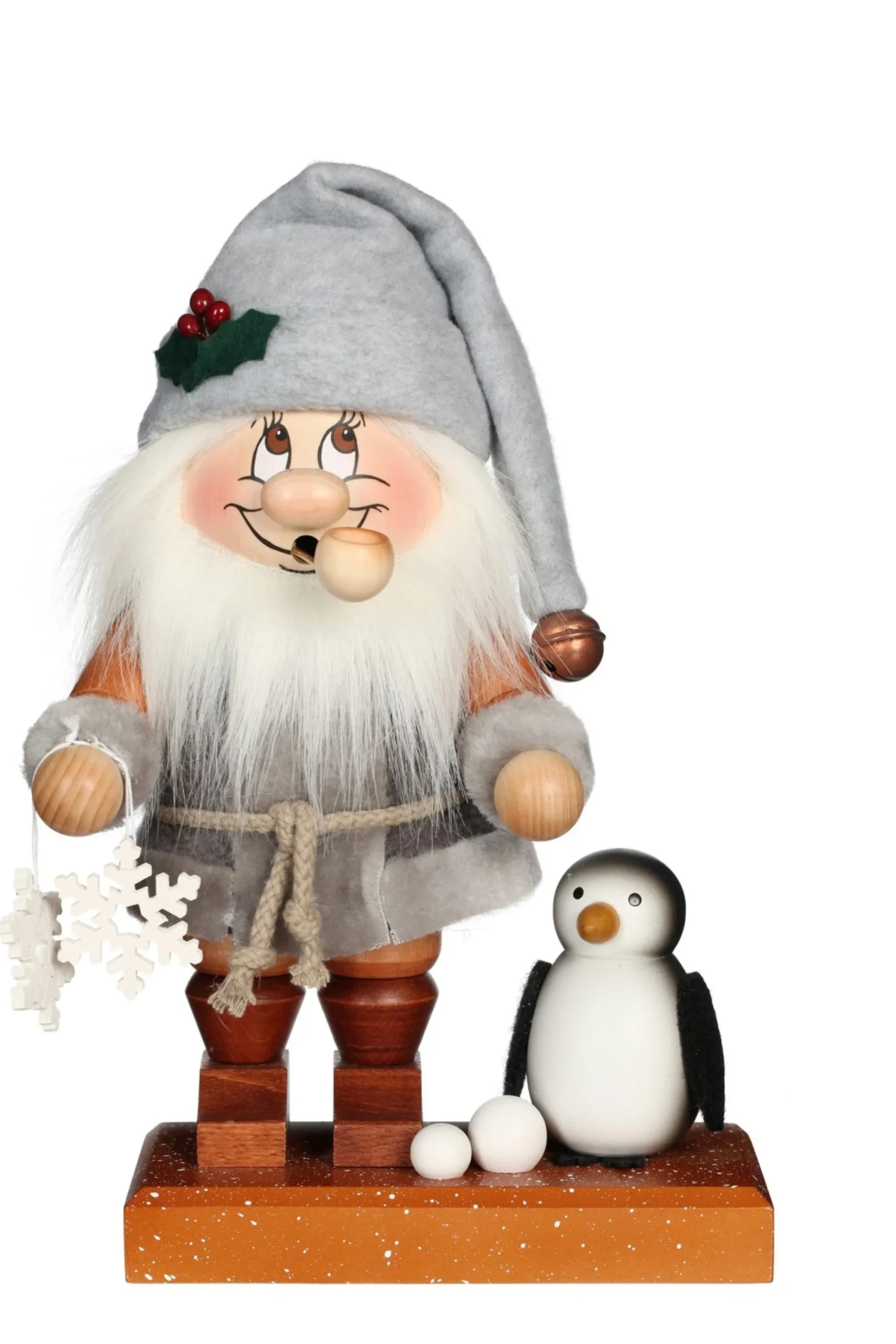 Christian Ulbricht Incense Burner - Collector'S Edition - Dwarf In Silver With Penguin| Premium Dwarf Incense Burners