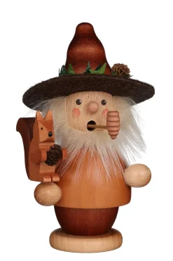 Christian Ulbricht Incense Burner - Mini - Forest Man With Squirrel (Natural)| Small Incense Burners