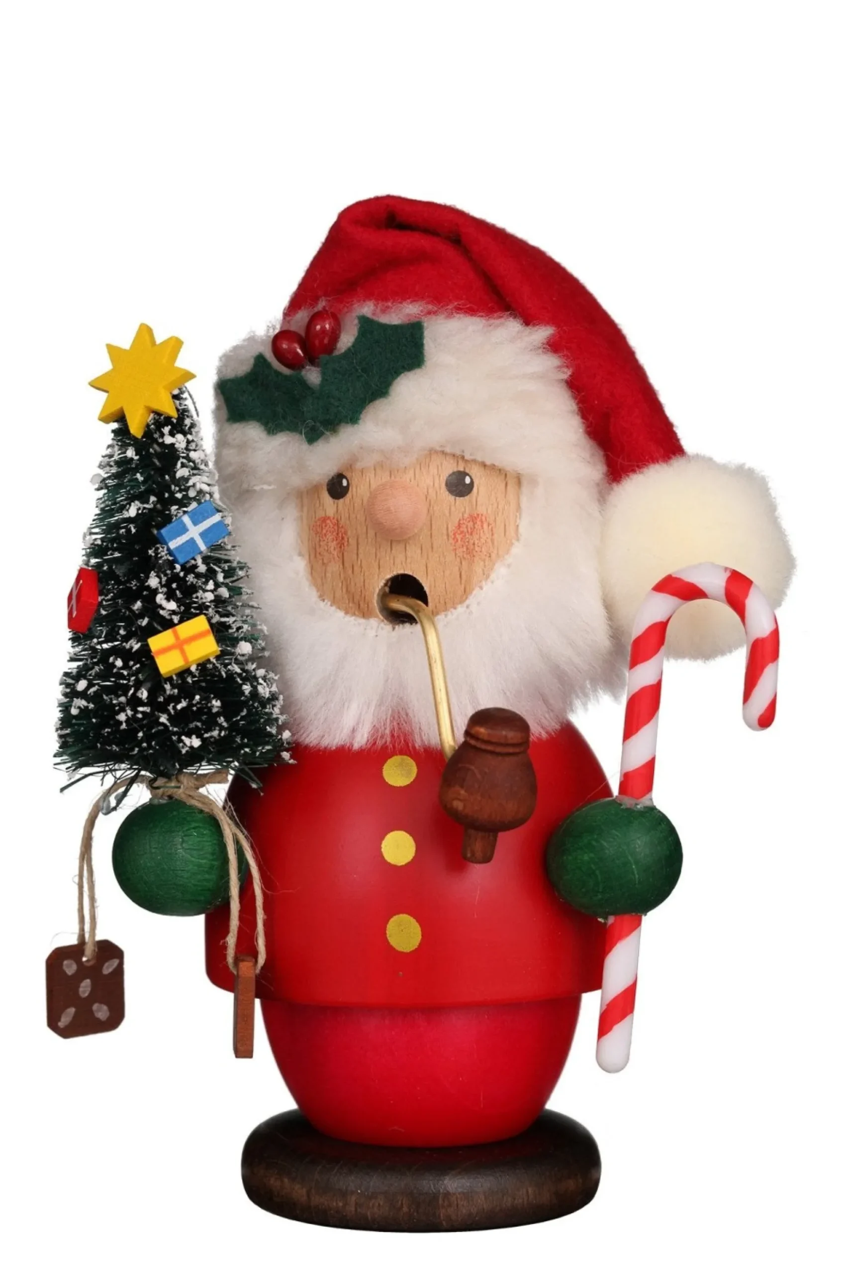 Christian Ulbricht Incense Burner - Mini - Santa With Candy Cane| All Incense Burners