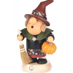 Erzgebirge Handarbeit Incense Burner - Premium - Frieda The Friendly Witch| Fall Incense Burners
