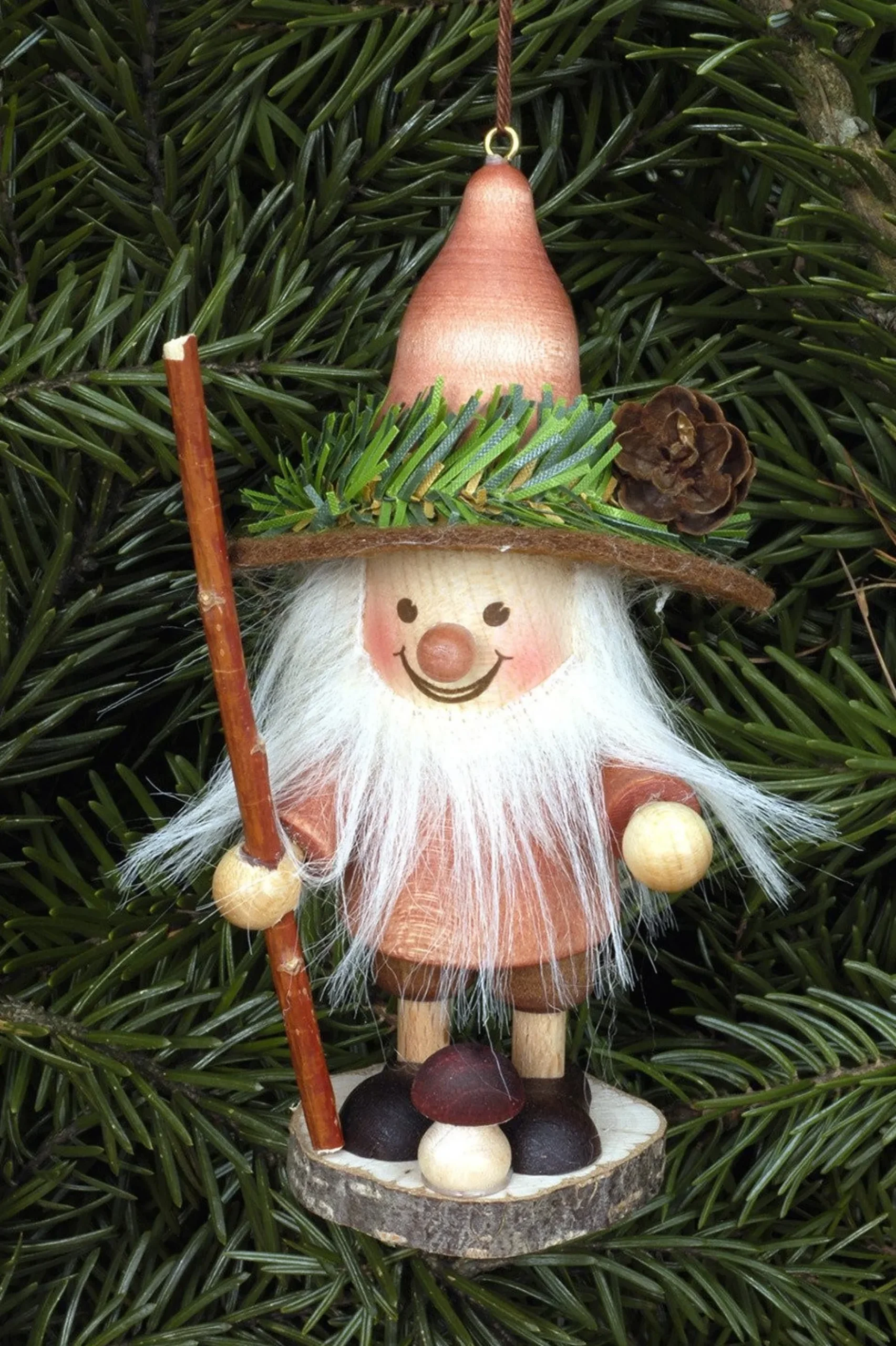 Christian Ulbricht Large Gnome Christmas Tree Decoration - Forest Wanderer| All Tree Decorations