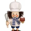 Christian Ulbricht Large Gnome Christmas Tree Decoration - Baker In Blue And White| All Tree Decorations