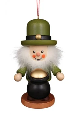 Christian Ulbricht Large Gnome Christmas Tree Decoration - Irish Leprechaun With Pot Of Gold| All Tree Decorations