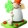Gunter Reichel Little Angel Figurine - Guardian Angel With Lucky Clover And Dove| Guardian Angels