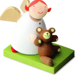 Gunter Reichel Little Angel Figurine - Guardian Angel With Teddy Bear| Guardian Angels