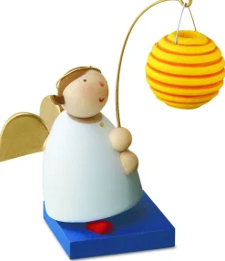 Gunter Reichel Little Angel Figurine - Guardian Angel With Lantern (Round)| Guardian Angels
